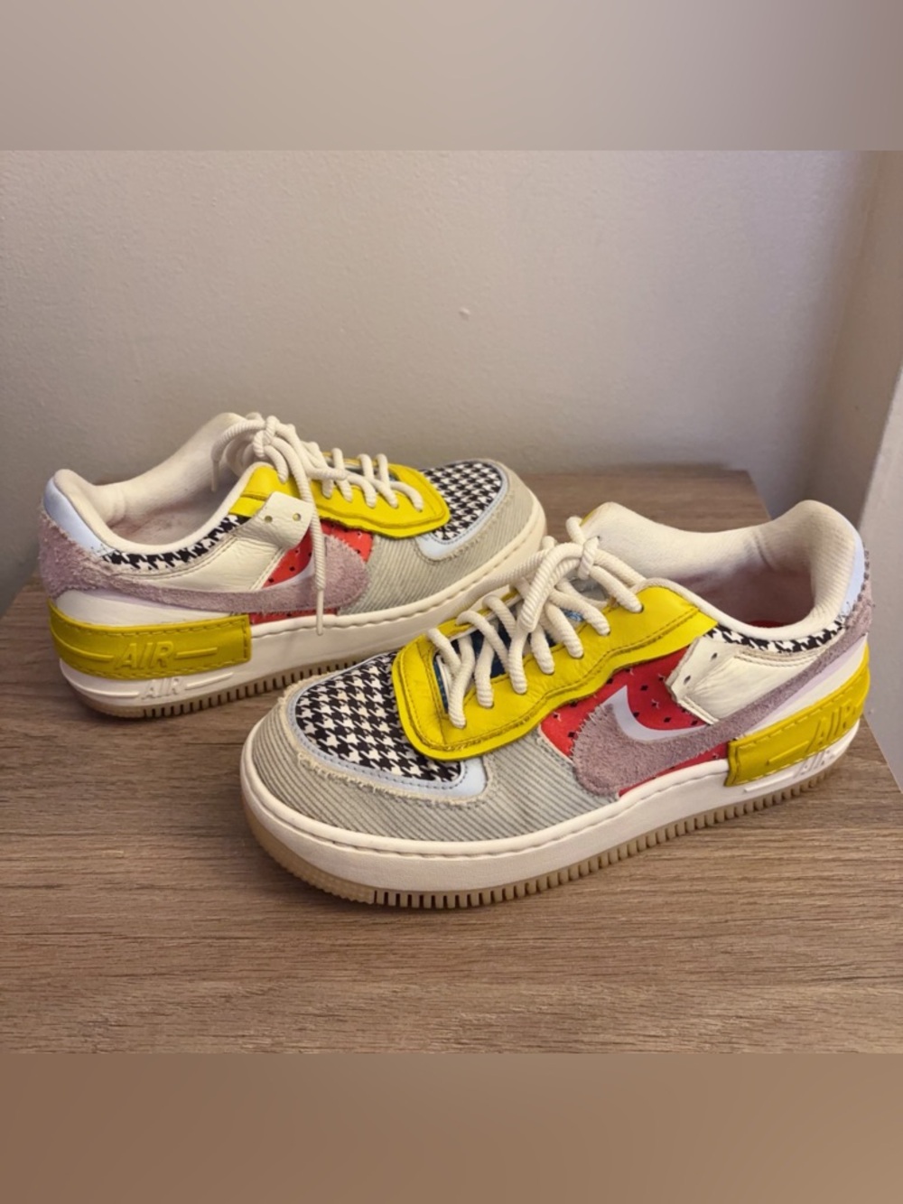 Nike Air Force 1 Shadow 'Patchwork' Women's SIZE US 7 Style DM8076 100 - Picture 5 of 9